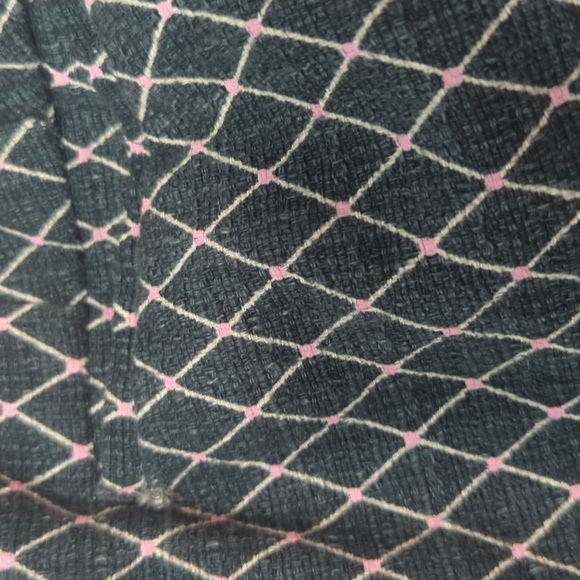 Ann Taylor Curvy Fit Crop Teal with white and pink - Picture 8 of 13